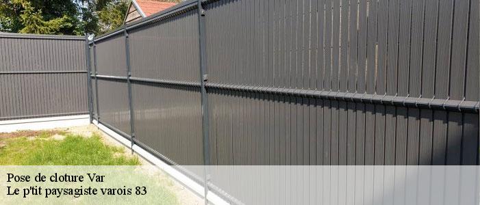 Pose de cloture Var
