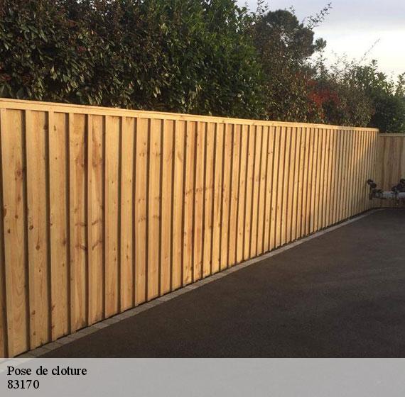 Pose de cloture  83170