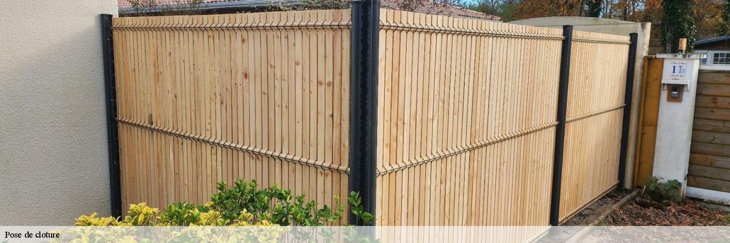 Pose de cloture 83670